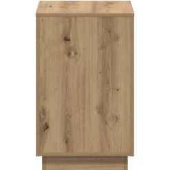 vidaXL Bijzettafel Artisanaal eiken 60 x 40 x 65 cm Bewerkt hout