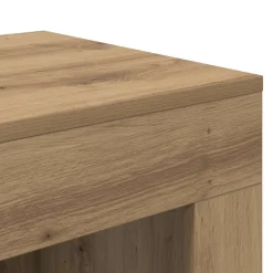 vidaXL Bijzettafel Artisanaal eiken 60 x 40 x 65 cm Bewerkt hout