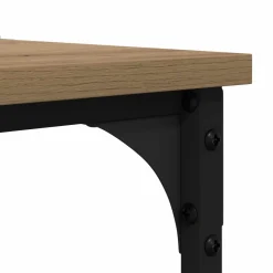 vidaXL Bijzettafel Artisan Eiken 40 x 30 x 75 cm Bewerkt hout