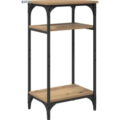 vidaXL Bijzettafel Artisan Eiken 40 x 30 x 75 cm Bewerkt hout