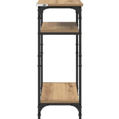 vidaXL Bijzettafel Artisan Eiken 40 x 30 x 75 cm Bewerkt hout