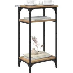 vidaXL Bijzettafel Artisan Eiken 40 x 30 x 75 cm Bewerkt hout