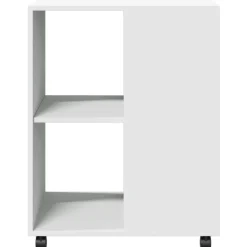 vidaXL Bijzettafel met wieltjes 55x60x78 cm hout grijs sonoma eiken