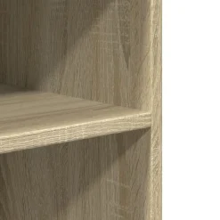 vidaXL Bijzettafel met wieltjes 55x60x78 cm hout sonoma eikenkleurig
