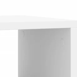 vidaXL Bijzettafel met wieltjes 50x30x55 bewerkt hout wit