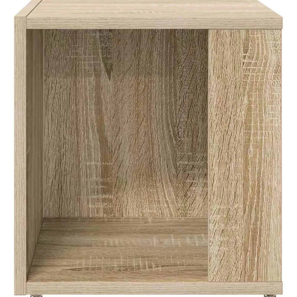 vidaXL Bijzettafels 33 x 33 x 34 cm Engineered wood Sonoma Eiken
