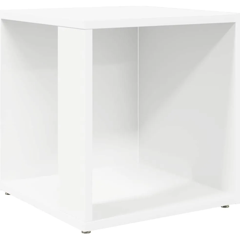 vidaXL Bijzettafels 33 x 33 x 34 cm Engineered wood Wit