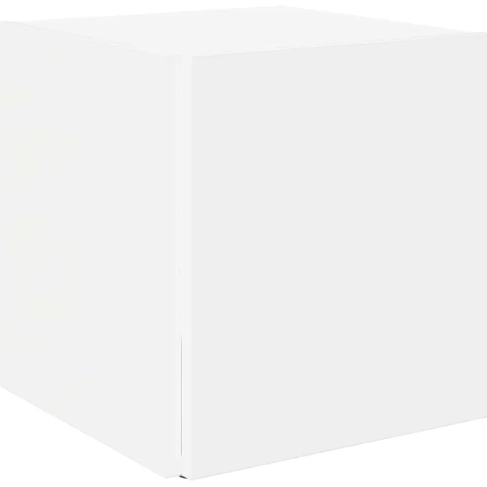 vidaXL Bijzettafels 33 x 33 x 34 cm Engineered wood Wit