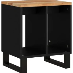 vidaXL Bijzettafel 40x31x46 cm massief acaciahout en bewerkt hout