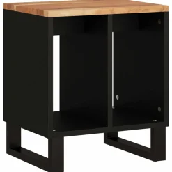vidaXL Bijzettafel 40x31x46 cm massief acaciahout en bewerkt hout