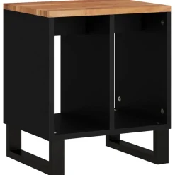 vidaXL Bijzettafel 40x31x46 cm massief acaciahout en bewerkt hout