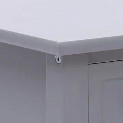 vidaXL Bijzettafel 40x40x40 cm paulowniahout grijs
