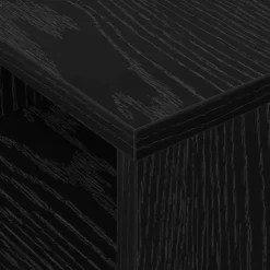 vidaXL Bijzettafel Zwart Eiken 30,5 x 30 x 45 cm Bewerkt hout