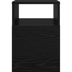 vidaXL Bijzettafel Zwart Eiken 30,5 x 30 x 45 cm Bewerkt hout