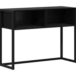 vidaXL Bijzettafel Zwart Eiken 100 x 36 x 75 cm Bewerkt hout