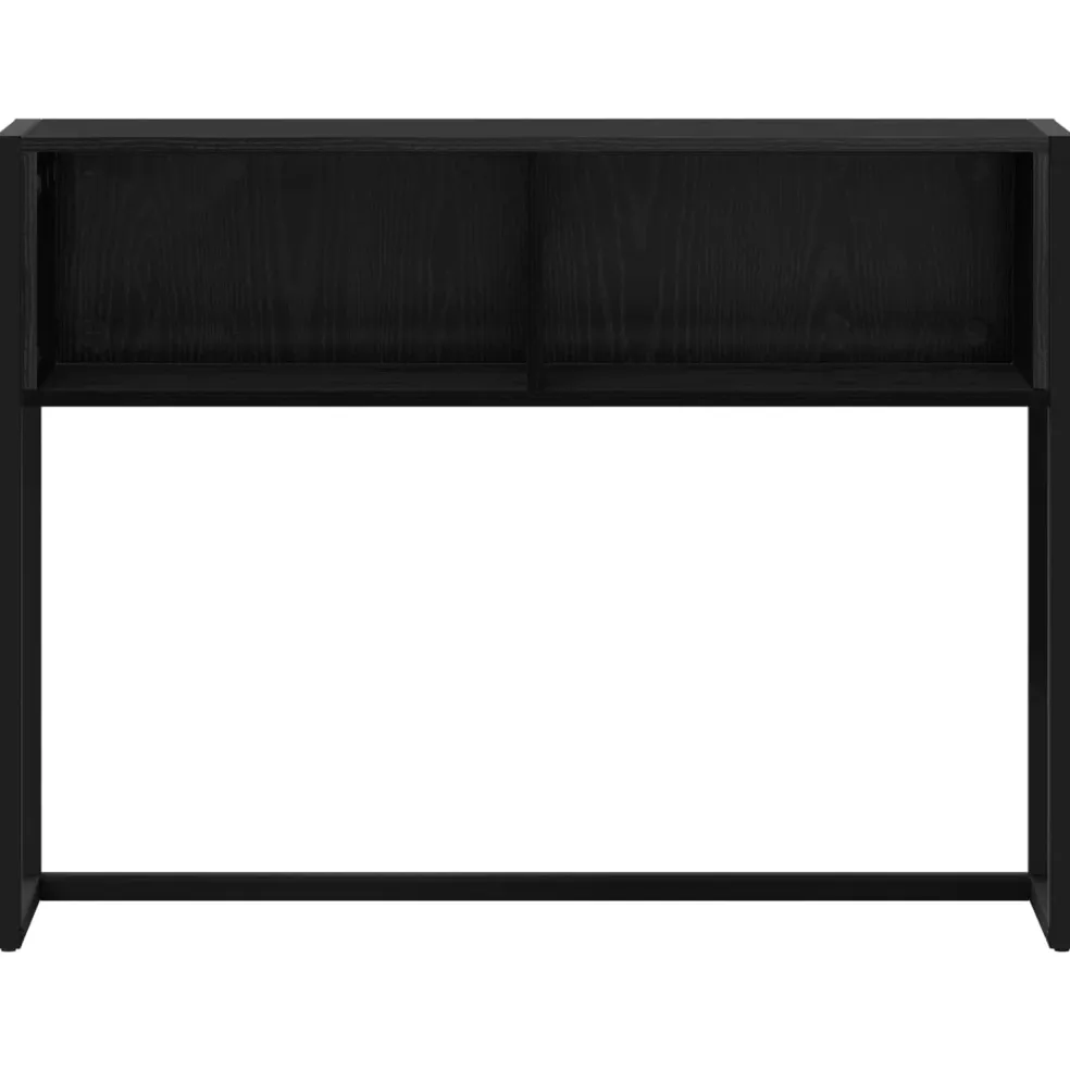 vidaXL Bijzettafel Zwart Eiken 100 x 36 x 75 cm Bewerkt hout