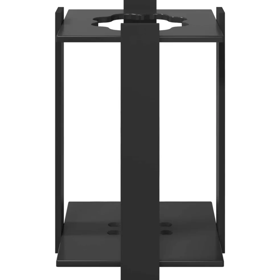 vidaXL Biljartkeu standaard Bewerkt hout 42 x 43 x 60 cm Zwart