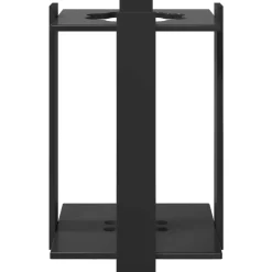 vidaXL Biljartkeu standaard Bewerkt hout 42 x 43 x 60 cm Zwart