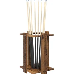 vidaXL Biljartkeu standaard Bewerkt hout 42 x 43 x 60 cm Oud hout