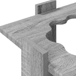 vidaXL Biljartkeu standaard Bewerkt hout 42 x 43 x 60 cm Grijs Sonoma