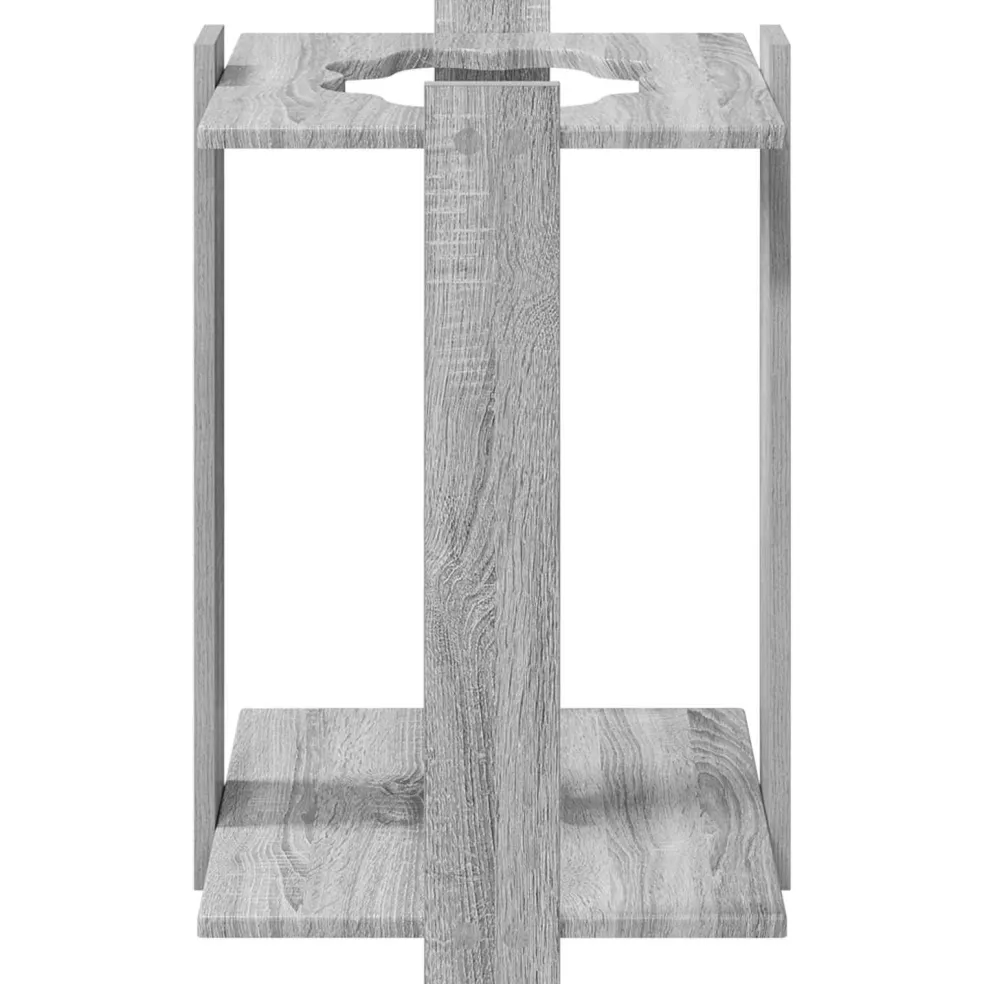 vidaXL Biljartkeu standaard Bewerkt hout 60 x 20 x 57 cm Betongrijs