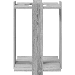vidaXL Biljartkeu standaard Bewerkt hout 60 x 20 x 57 cm Betongrijs
