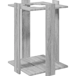 vidaXL Biljartkeu standaard Bewerkt hout 60 x 20 x 57 cm Betongrijs