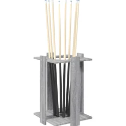 vidaXL Biljartkeu standaard Bewerkt hout 60 x 20 x 57 cm Betongrijs
