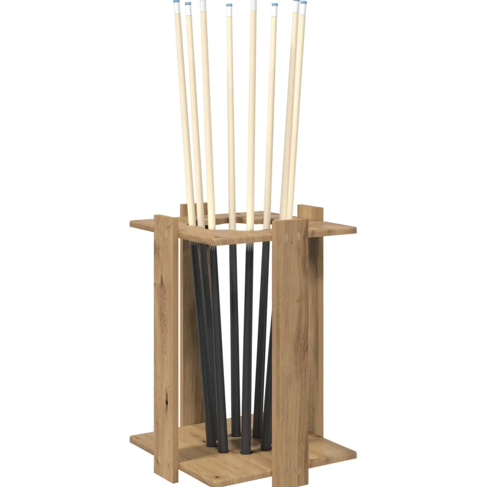 vidaXL Biljartkeu standaard Bewerkt hout 60 x 20 x 57 cm Sonoma Eiken