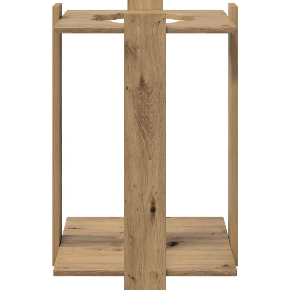 vidaXL Biljartkeu standaard Bewerkt hout 60 x 20 x 57 cm Sonoma Eiken