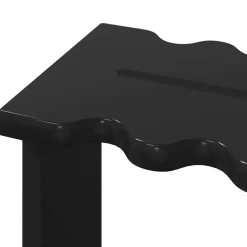 vidaXL Biljartkeu standaard Bewerkt hout 60 x 35 x 60 cm Zwart