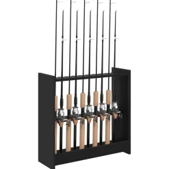 vidaXL Biljartkeu standaard Bewerkt hout 60 x 20 x 57 cm Zwart