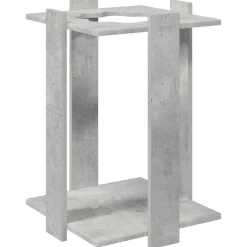 vidaXL Biljartkeu standaard Bewerkt hout 42 x 43 x 60 cm Betongrijs