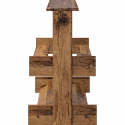 vidaXL Biljartkeu standaard Bewerkt hout 60 x 35 x 60 cm Eikenhout