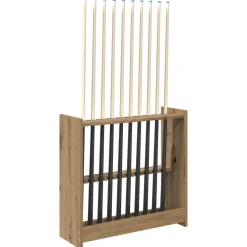 vidaXL Biljartkeu standaard Bewerkt hout 60 x 20 x 57 cm