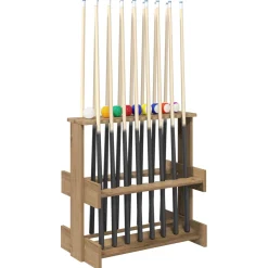 vidaXL Biljartkeu standaard Bewerkt hout 60 x 35 x 60 cm Grijs Sonoma