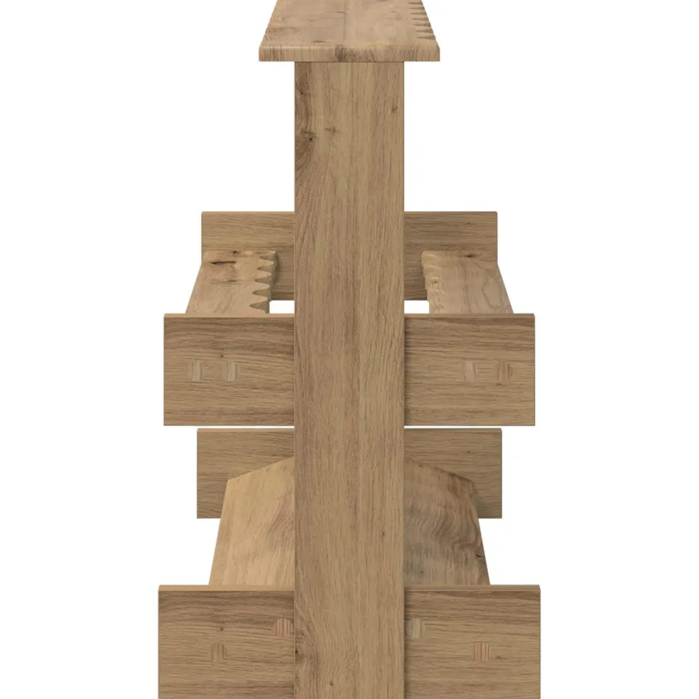vidaXL Biljartkeu standaard Bewerkt hout 60 x 35 x 60 cm