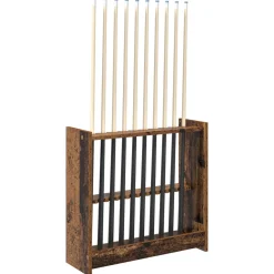 vidaXL Biljartkeu standaard Bewerkt hout 60 x 20 x 57 cm Oud hout