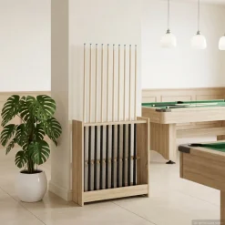 vidaXL Biljartkeu standaard Bewerkt hout 60 x 20 x 57 cm Sonoma Eiken