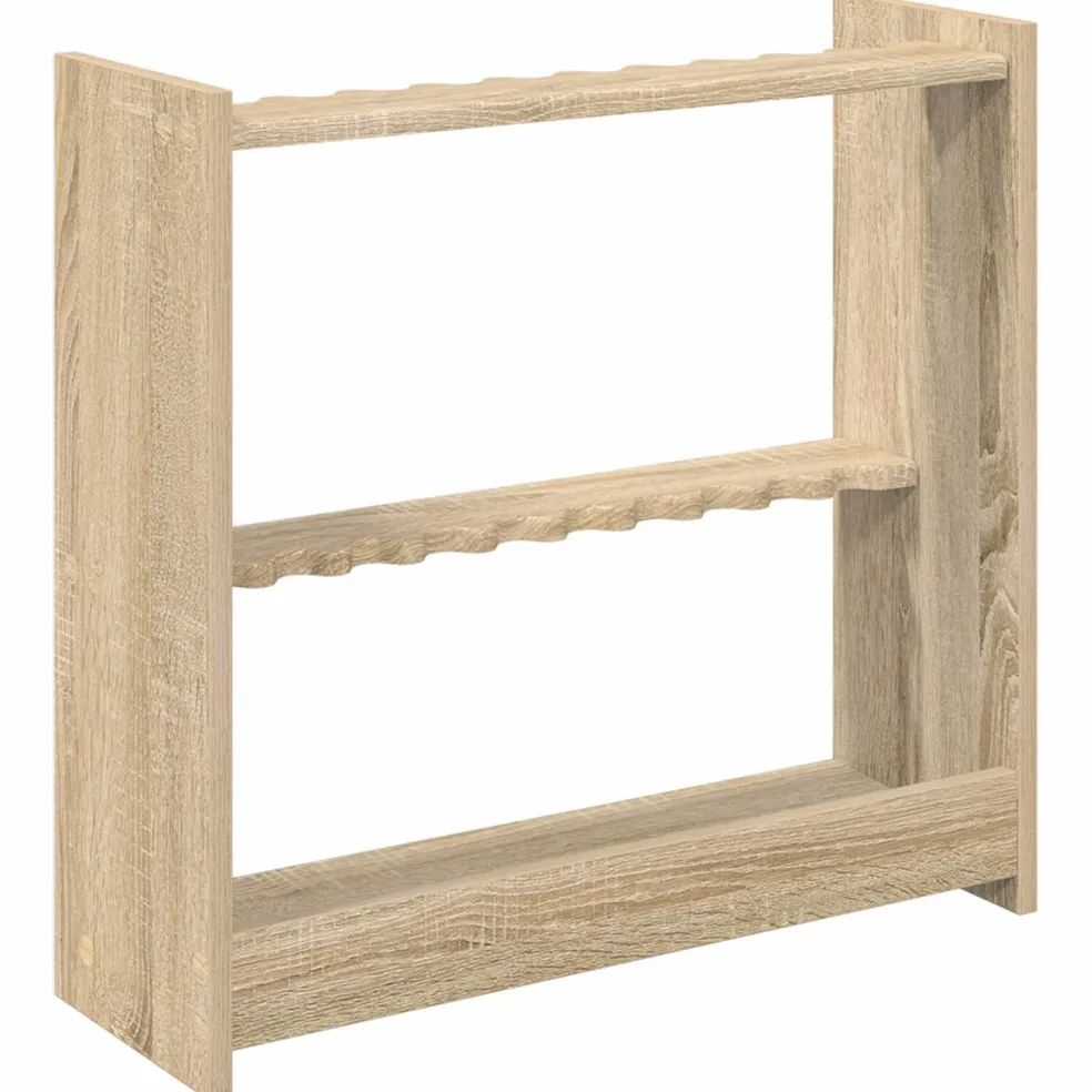 vidaXL Biljartkeu standaard Bewerkt hout 60 x 20 x 57 cm Sonoma Eiken