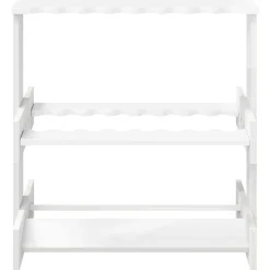 vidaXL Biljartkeu standaard Bewerkt hout 60 x 35 x 60 cm Glanzend Wit