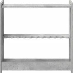 vidaXL Biljartkeu standaard Bewerkt hout 60 x 20 x 57 cm Betongrijs