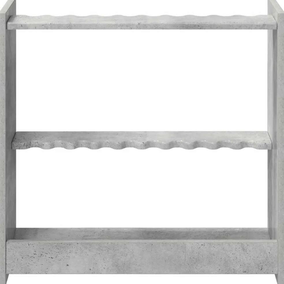 vidaXL Biljartkeu standaard Bewerkt hout 60 x 20 x 57 cm Betongrijs