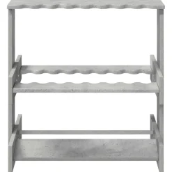 vidaXL Biljartkeu standaard Bewerkt hout 60 x 35 x 60 cm Betongrijs