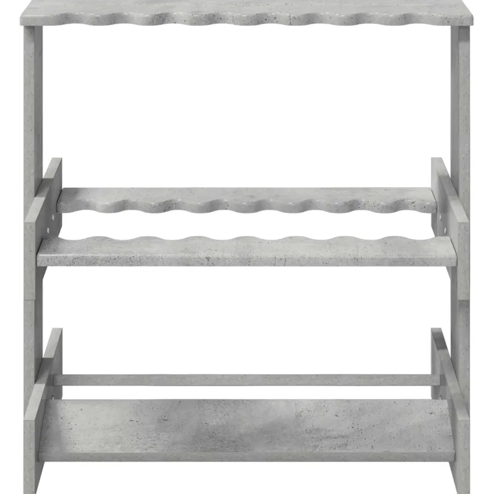 vidaXL Biljartkeu standaard Bewerkt hout 60 x 35 x 60 cm Betongrijs