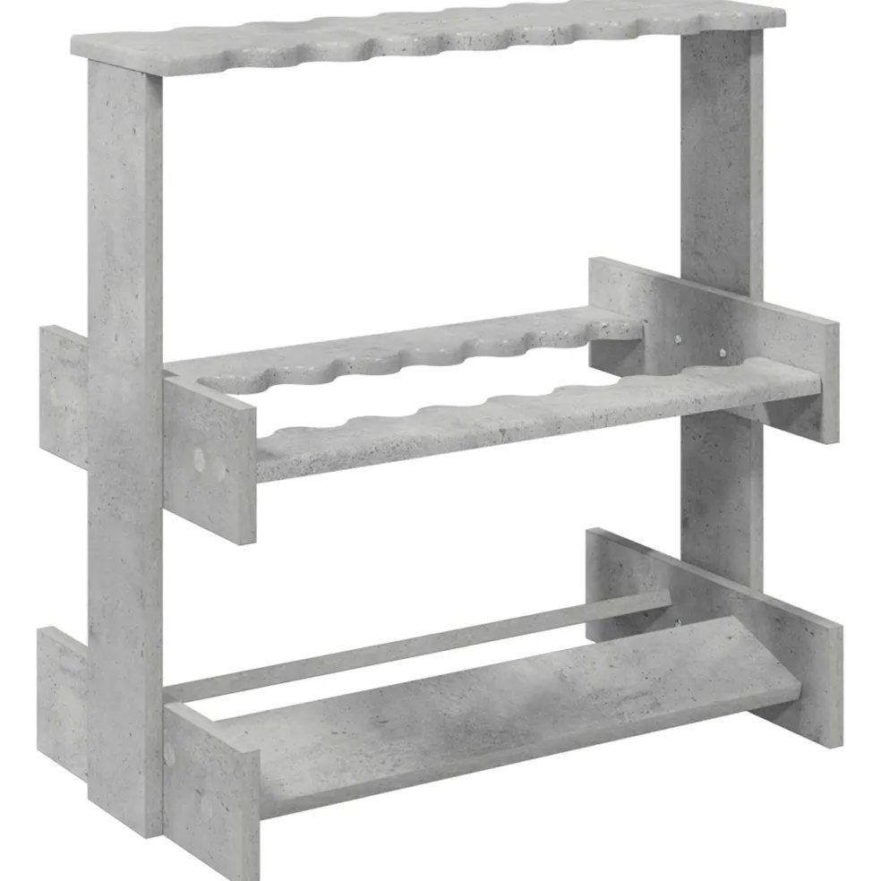 vidaXL Biljartkeu standaard Bewerkt hout 60 x 35 x 60 cm Betongrijs
