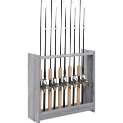 vidaXL Biljartkeu standaard Bewerkt hout 60 x 20 x 57 cm Grijs Sonoma