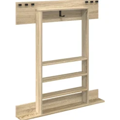 vidaXL Biljartkeu standaard Bewerkt hout 93 x 12 x 103 cm Sonoma Eiken