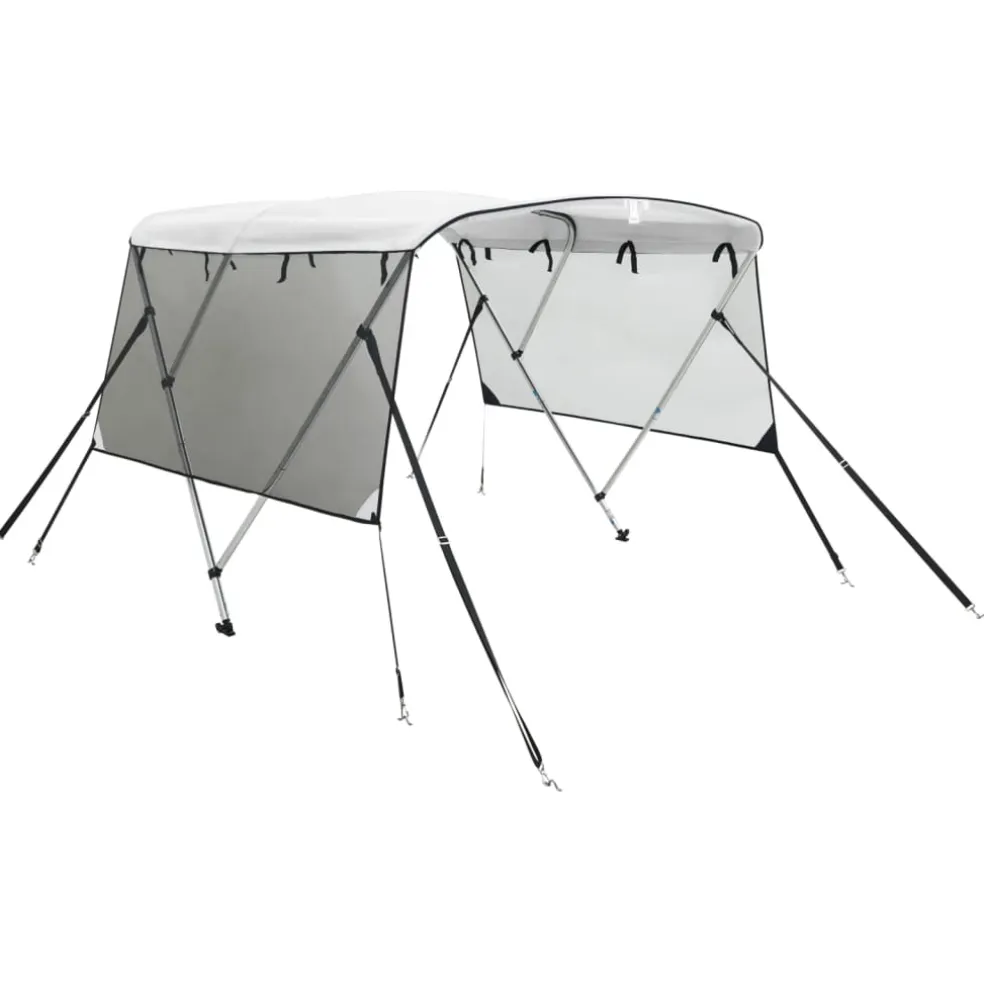 vidaXL Biminitop 3 bogen met mesh zijwanden 183x(137-152)x137 cm