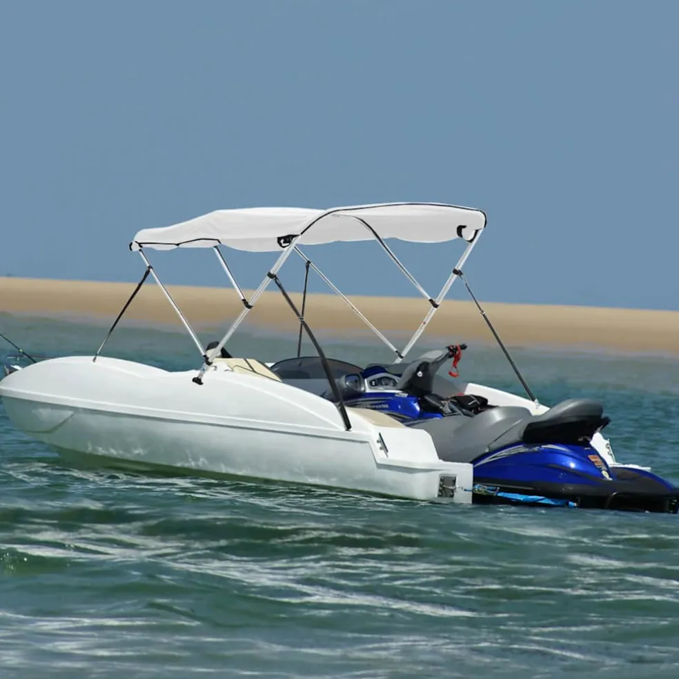 vidaXL Biminitop 3 bogen met zijwanden 183x(137-152)x137 cm